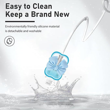 4-in-1 Silicone Charger Case with Wire Saver