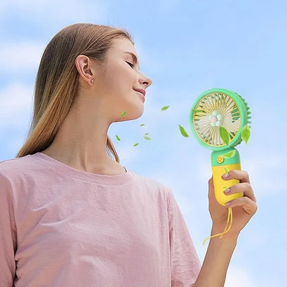 Portable Handheld Flower Fan for Travel & Outdoor Use