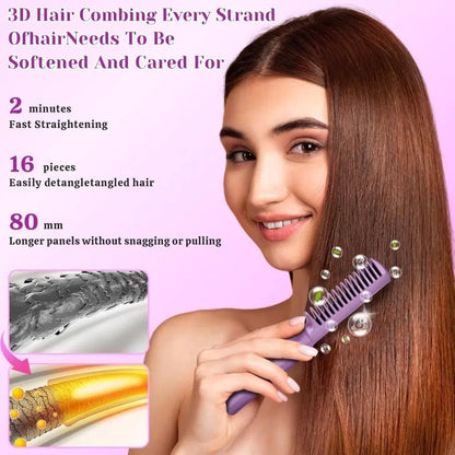 Meneflix Cordless Mini Hair Straightener Hot Comb