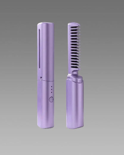 Meneflix Cordless Mini Hair Straightener Hot Comb